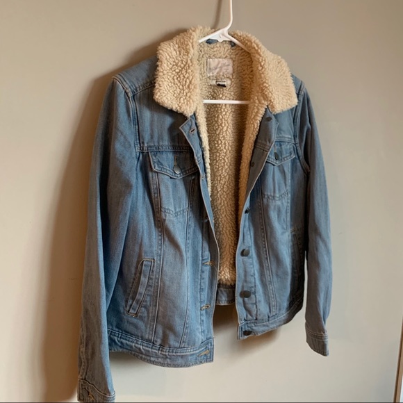Jackets & Blazers - Sherpa Lined Denim Jacket